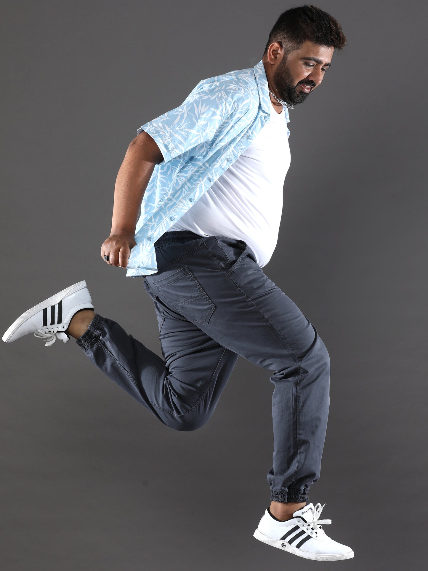 Plus Size Jet Grey Jogger
