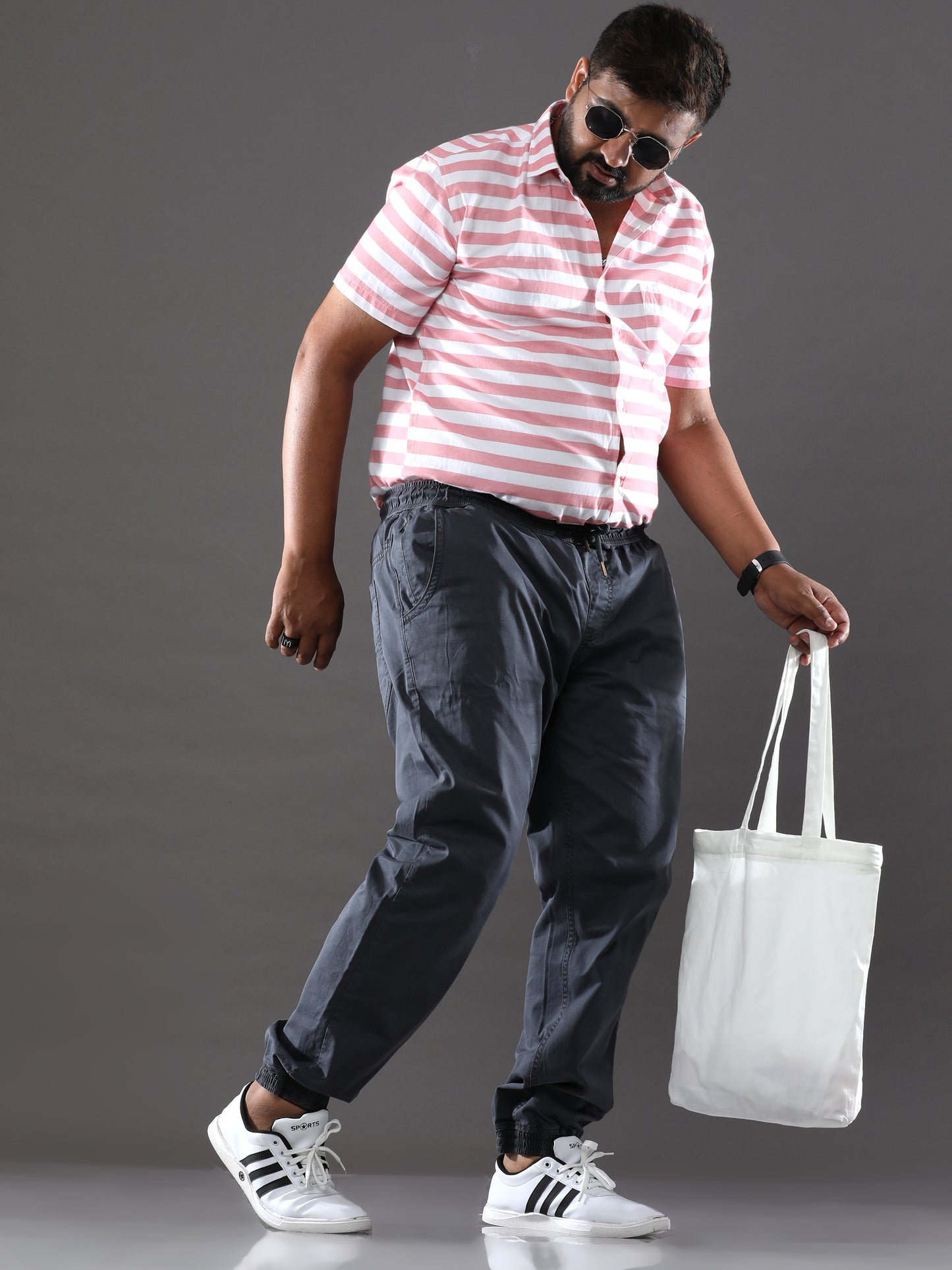 Plus Size Jet Grey Jogger