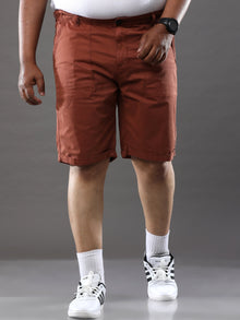  Plus Size Crater Brown Shorts