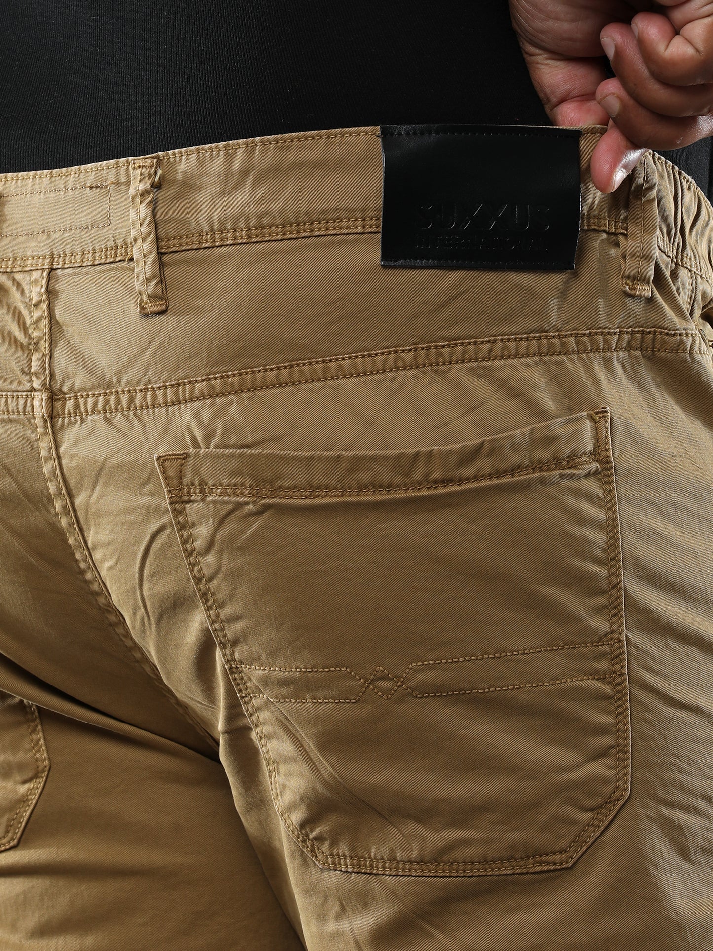 Plus Size Pastel Brown Shorts