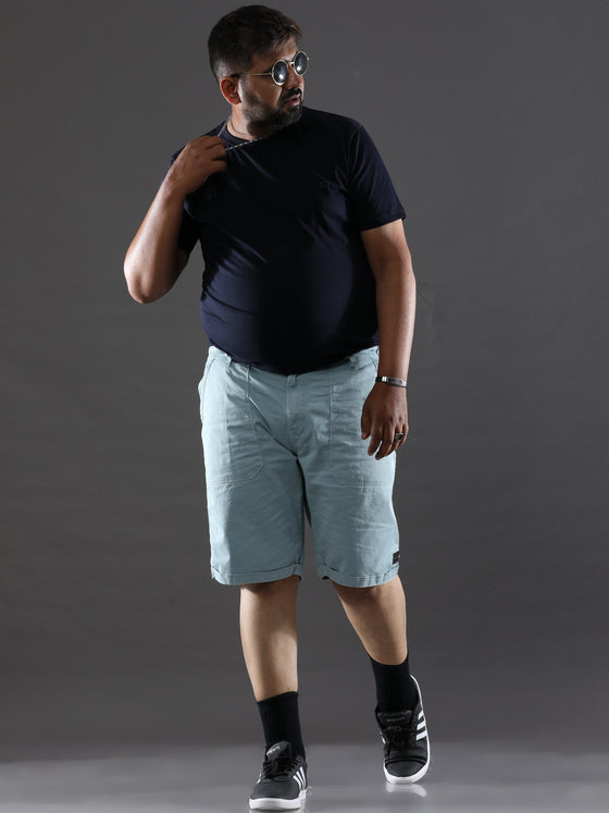 Products Plus Size Cloudy Blue Shorts