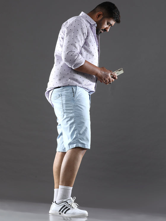 Plus Size Blue Haze Shorts
