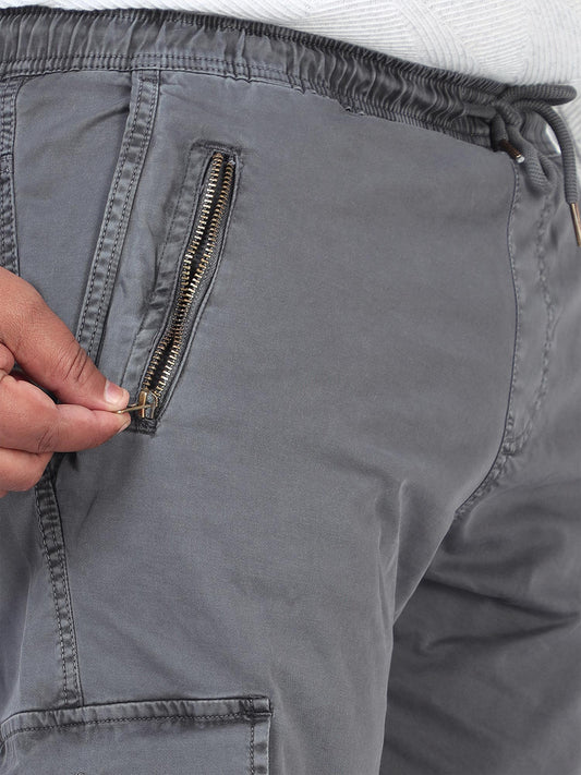Davy Grey Plus Size Men Cargo Joggers