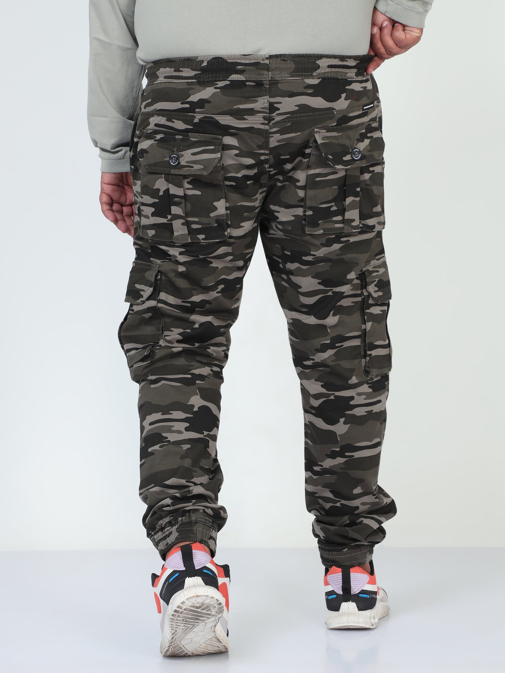 Forest Blend Plus Size Men Cargo Joggers