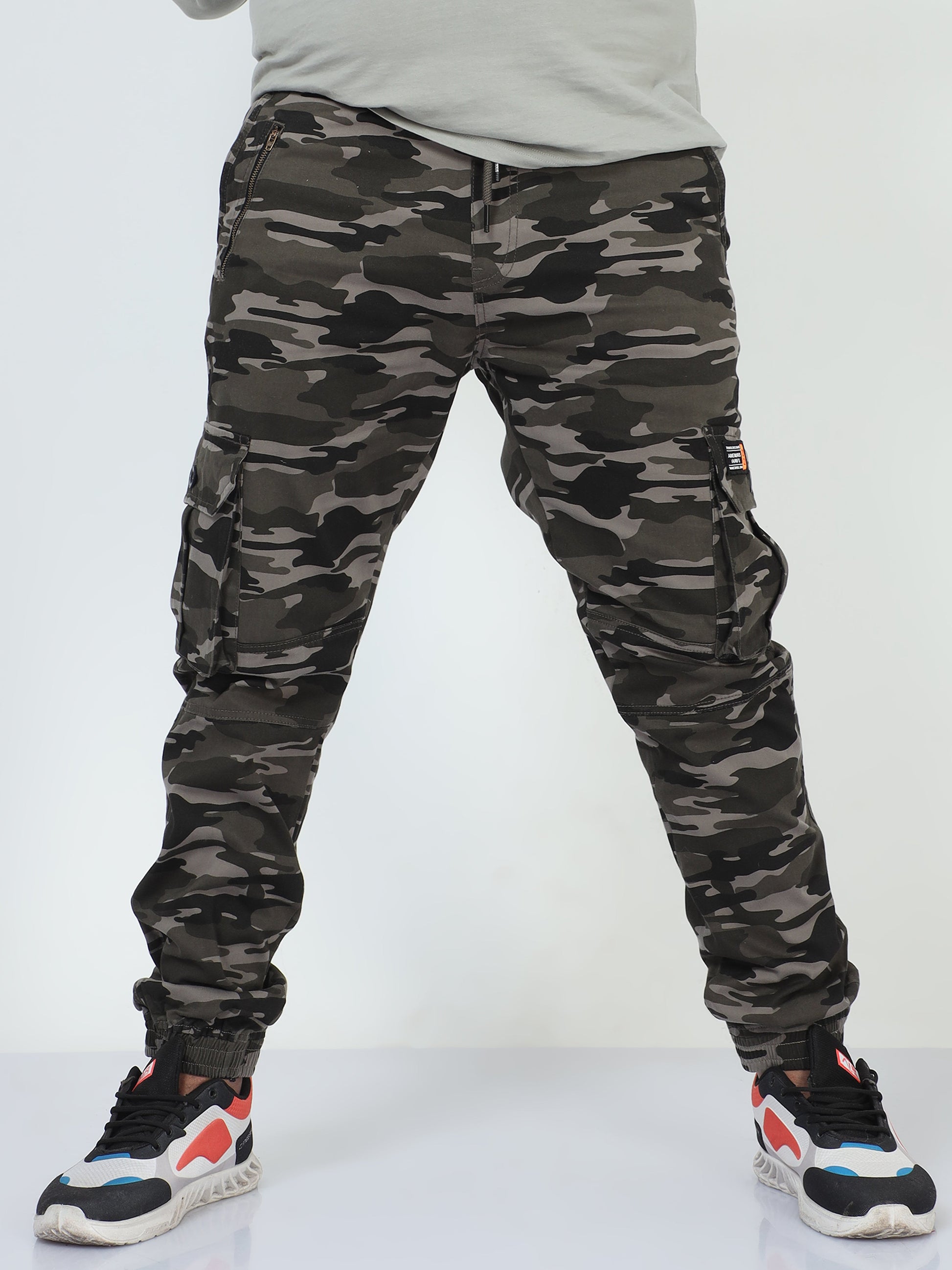Forest Blend Plus Size Men Cargo Joggers