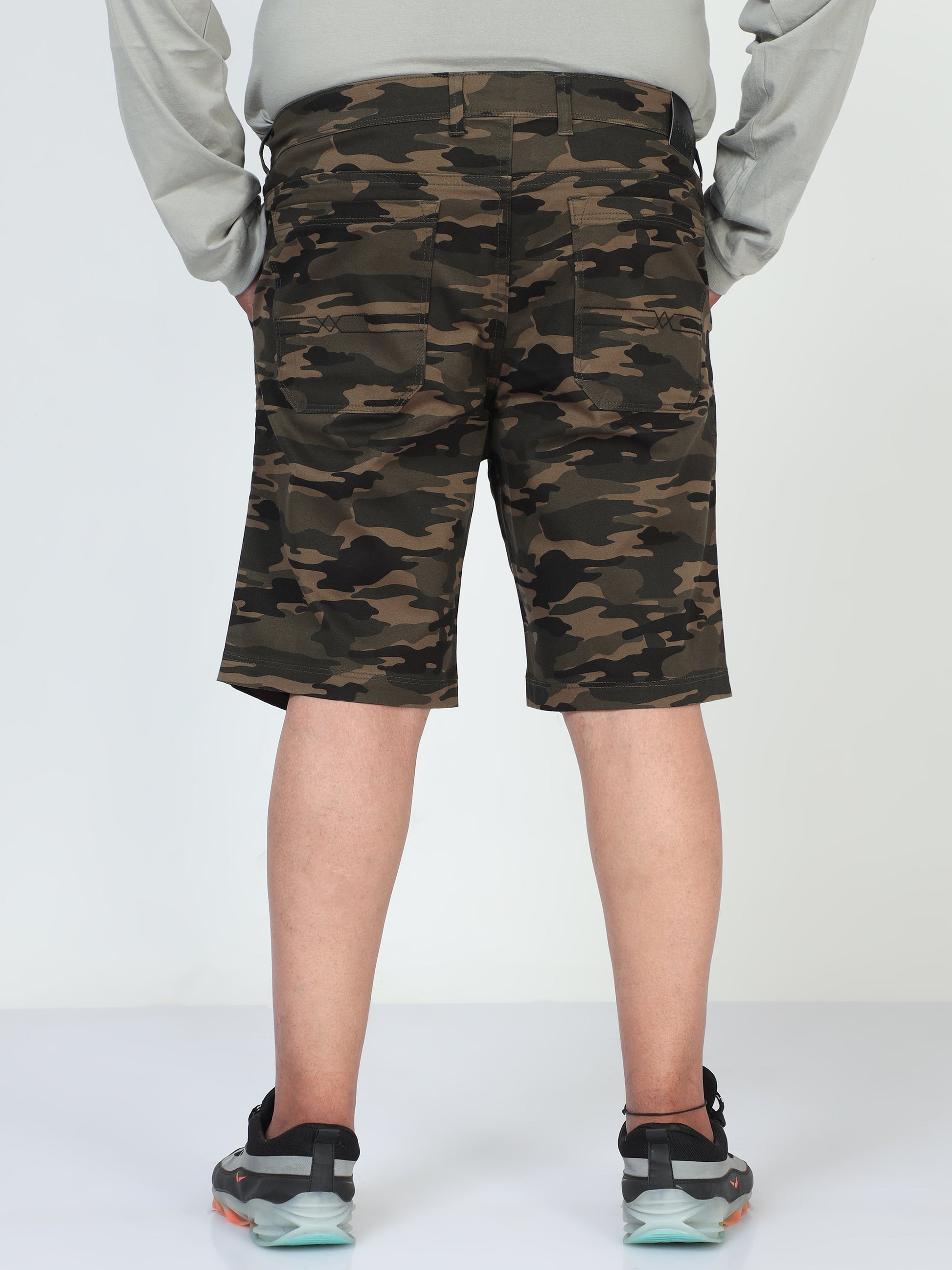 Jungle Hue Plus Size Men Shorts