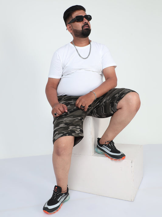 Forest Blend Plus Size Men Shorts
