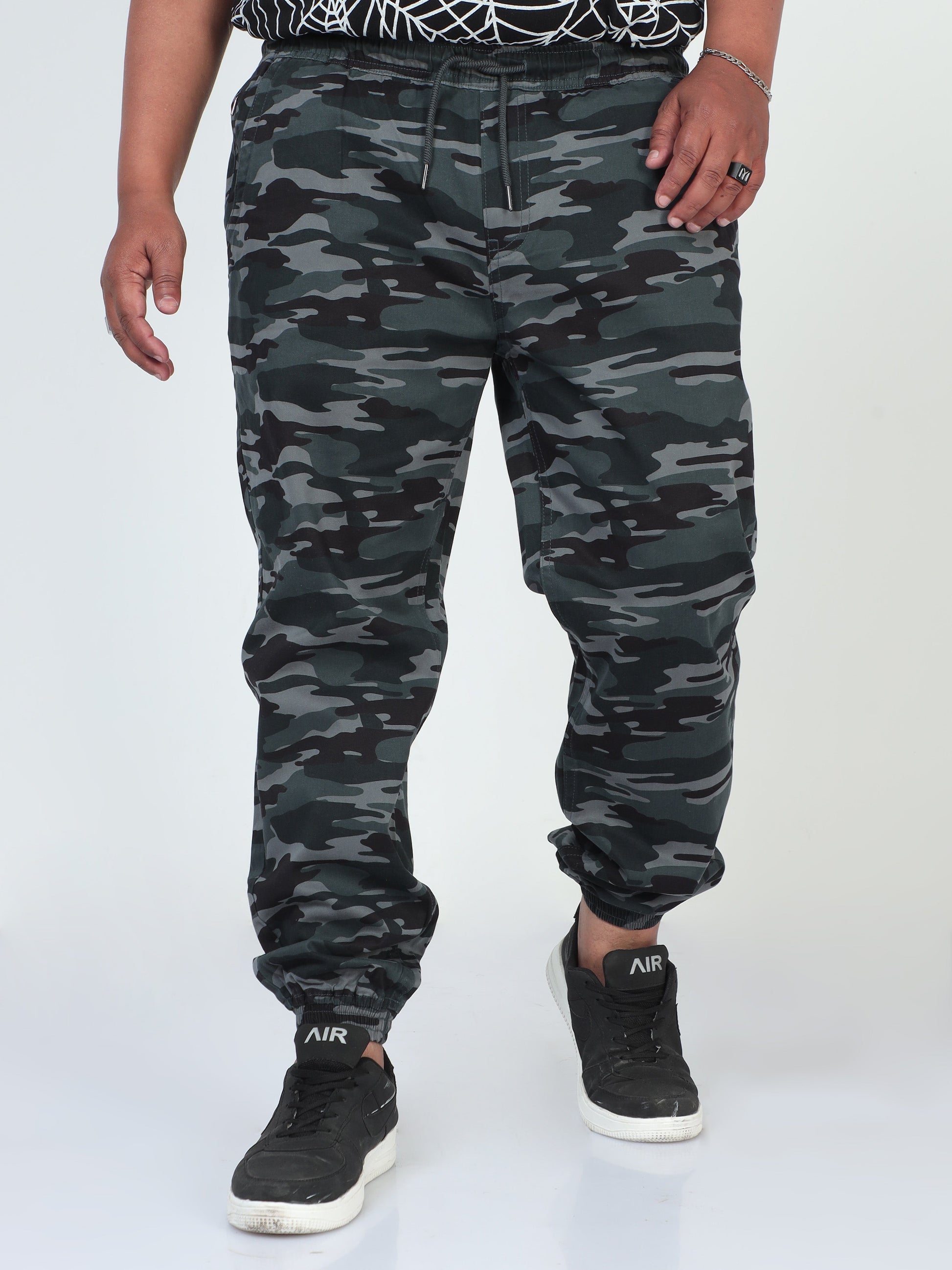 Earth Tones Plus Size Men Joggers