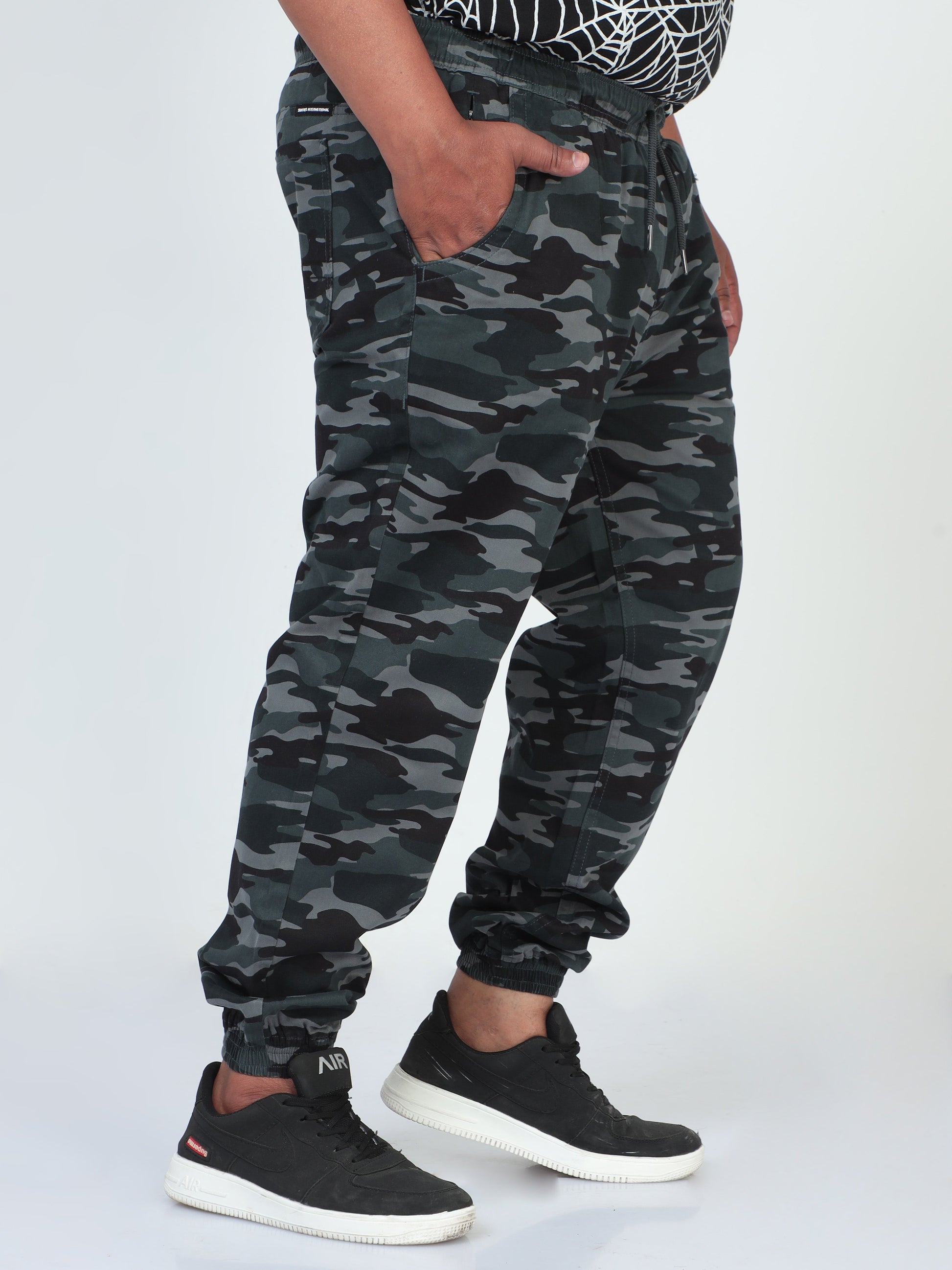 Earth Tones Plus Size Men Joggers