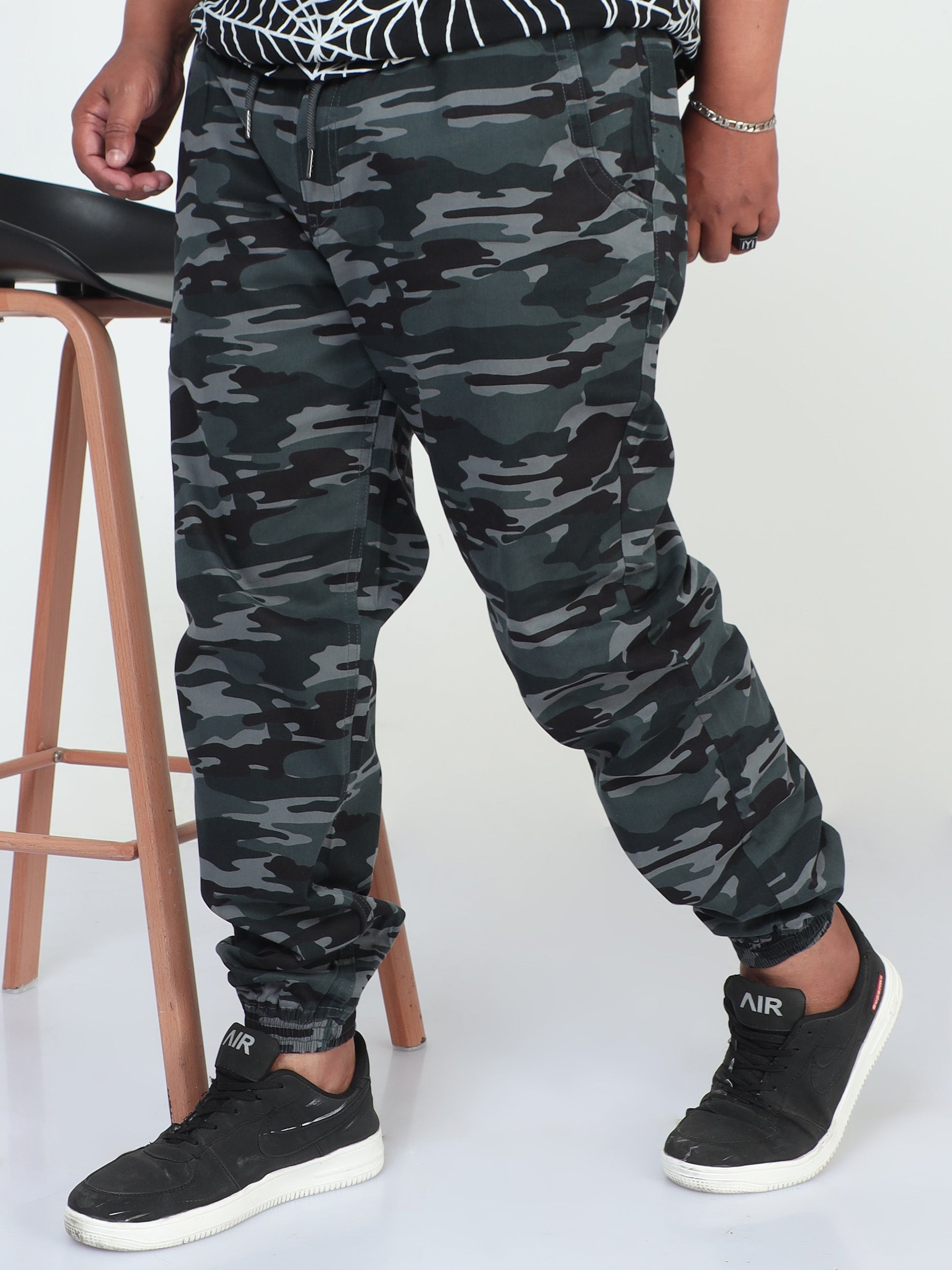 Earth Tones Plus Size Men Joggers