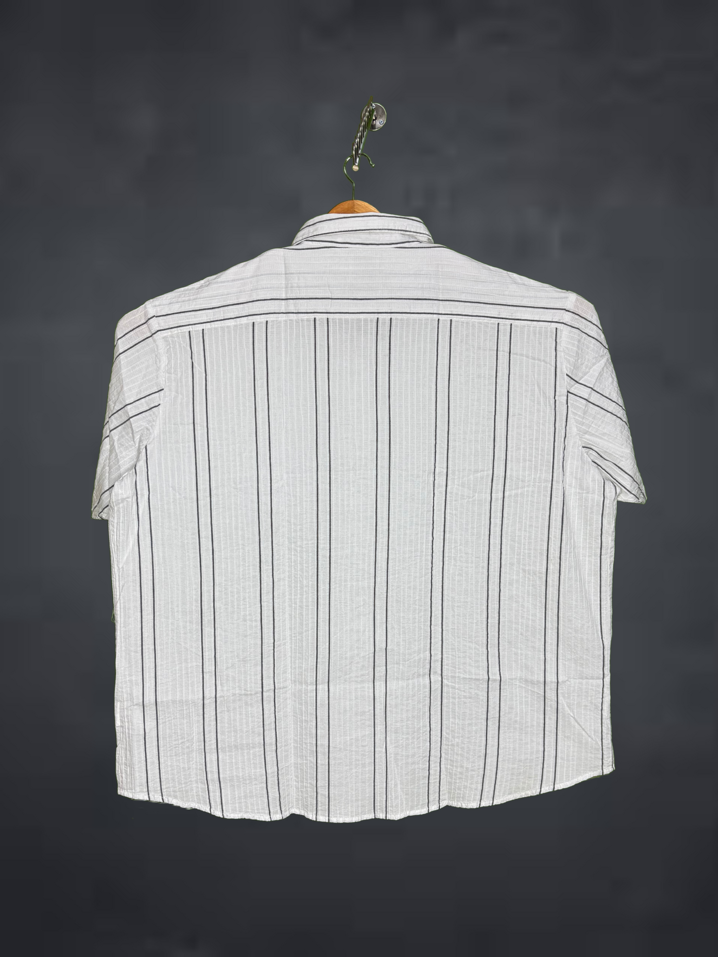 WhiteStripes|Plus Size   Shirt for Men Big & Tall Casual Wear