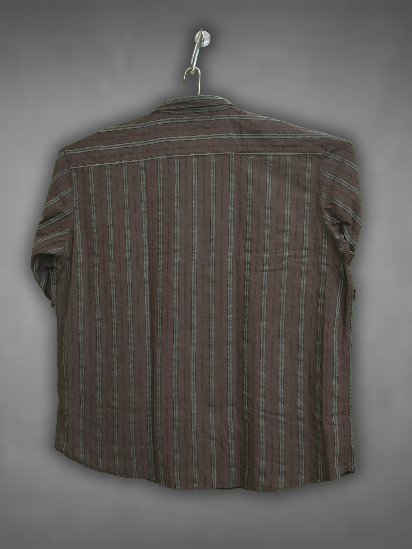 Copper Stone Brown With Green Stripes Plus Size