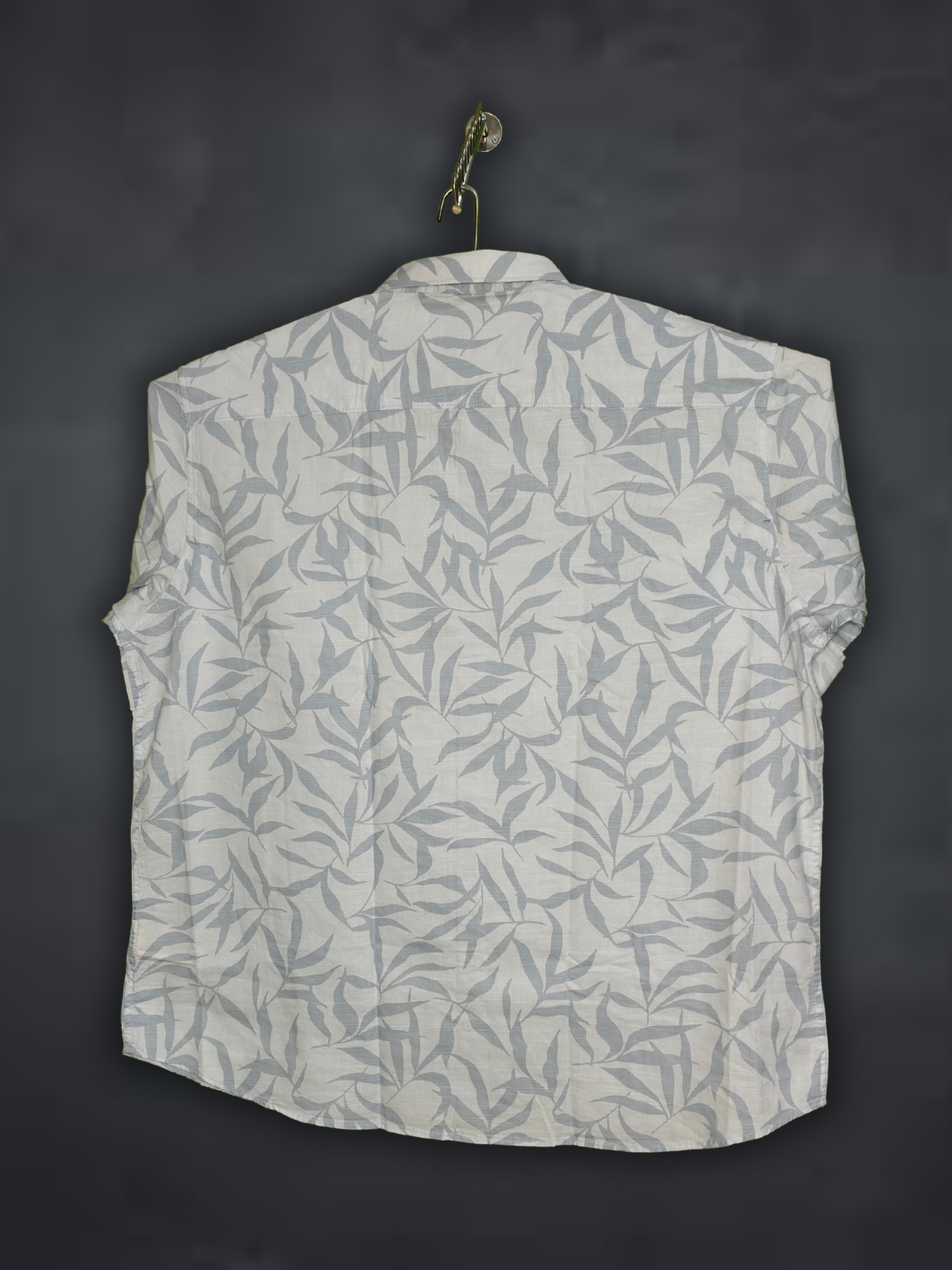 Copper Stone  Blue Printed Leaf Plus Size