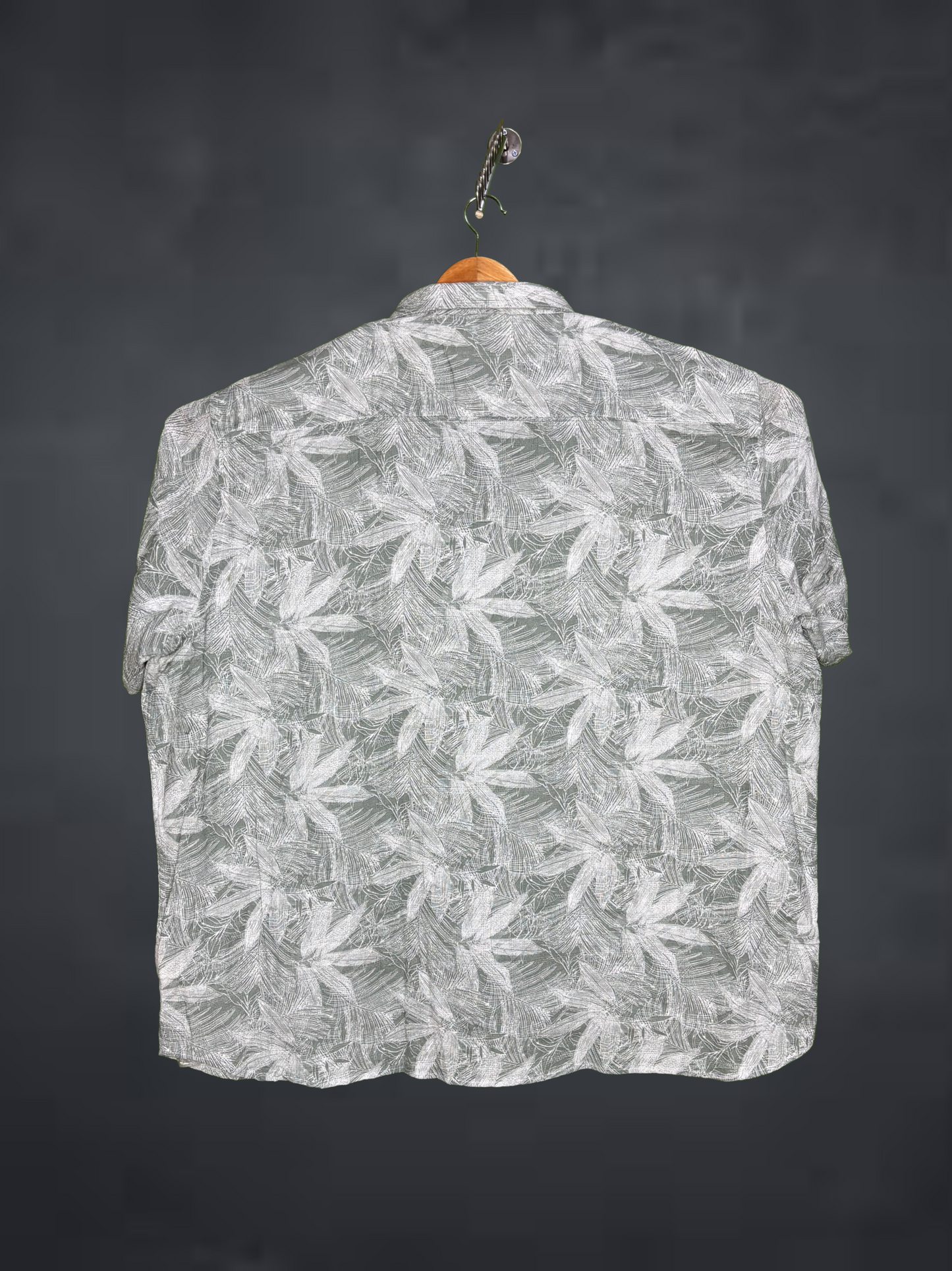 GreyPrinted|Plus Size   Shirt for Men Big & Tall Casual Wear