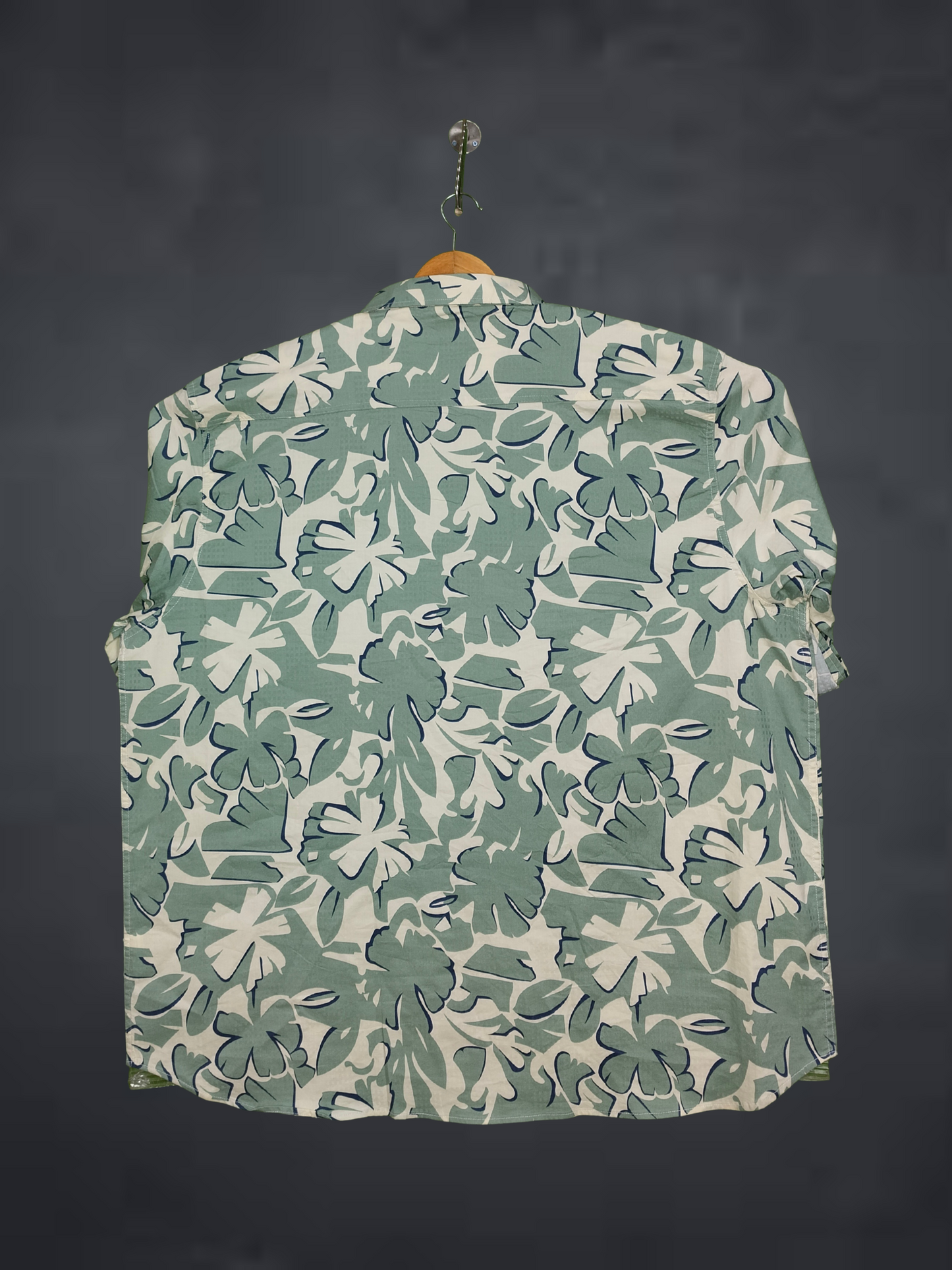 Copper Stone Green floral patterned shirt