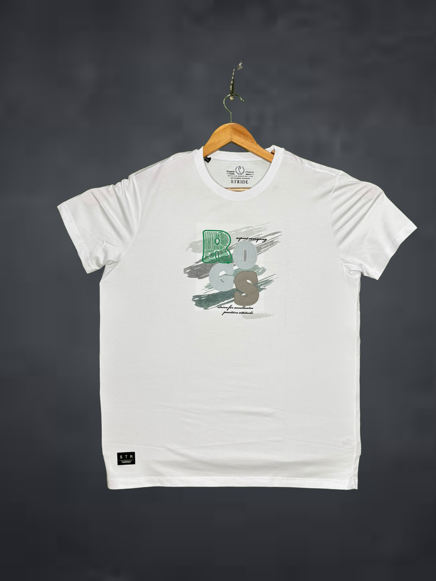 Stride  Men's Premium T-Shirt|White t-shirt with graphic design