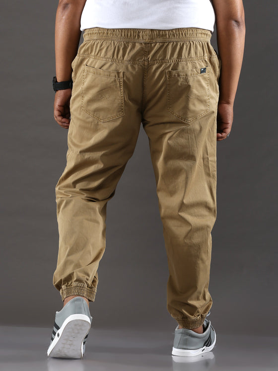 Plus Size Pastel Brown Jogger