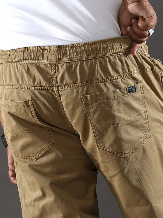 Plus Size Pastel Brown Jogger