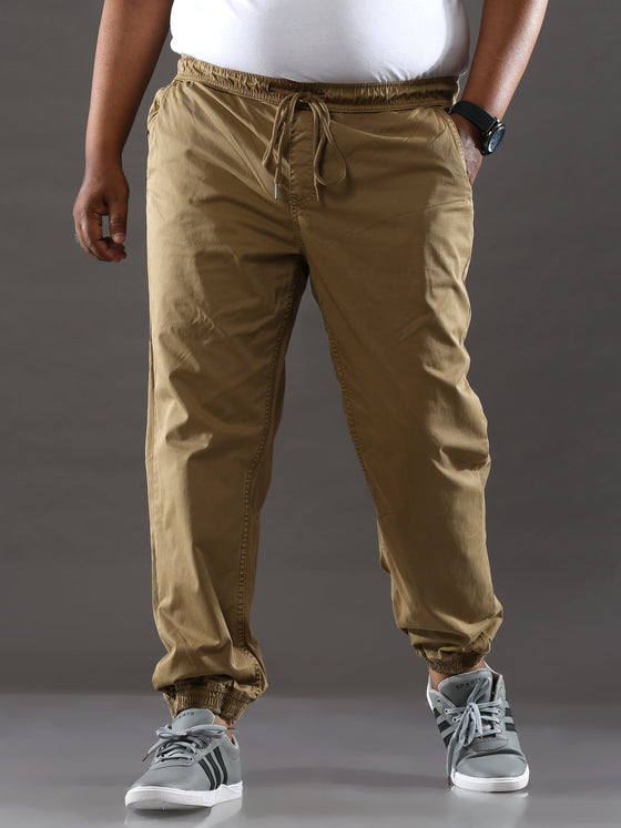 Plus Size Pastel Brown Jogger