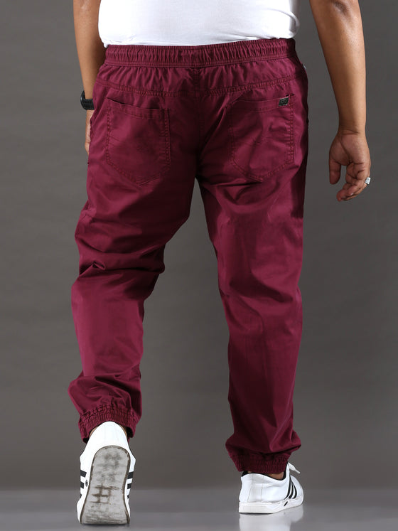 Plus Size Dark Mauve Jogger