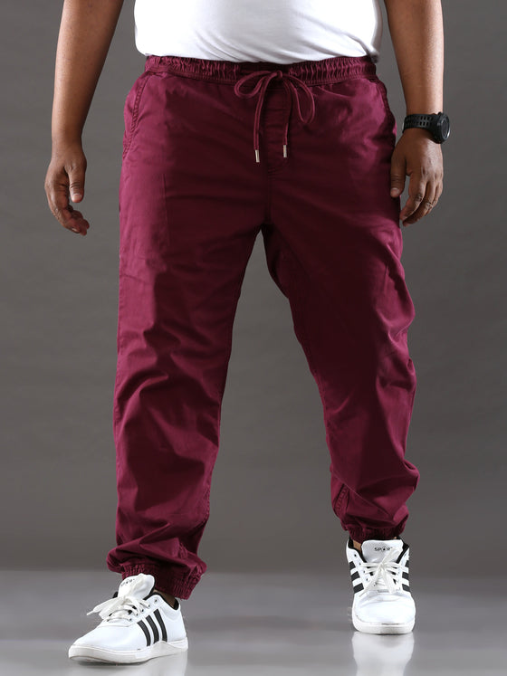 Plus Size Dark Mauve Jogger