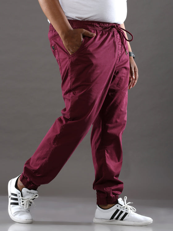 Plus Size Dark Mauve Jogger