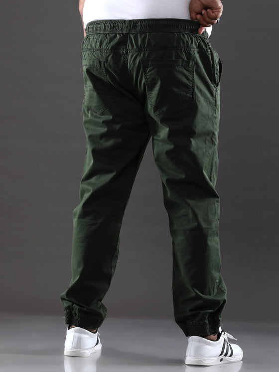 Plus Size Jungle Green Jogger