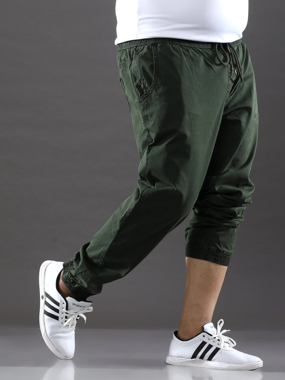 Plus Size Jungle Green Jogger