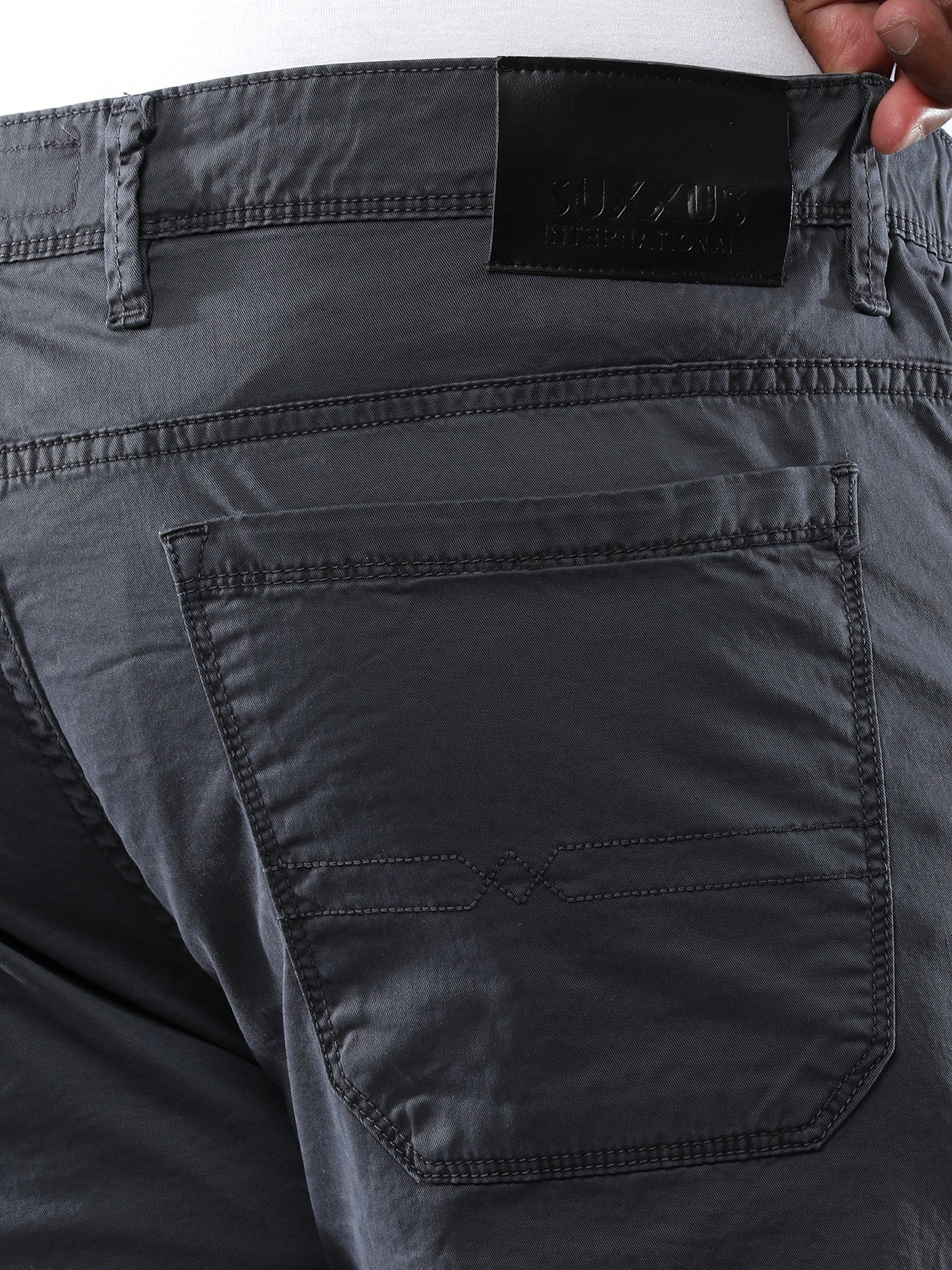 Plus Size Jet Grey Shorts