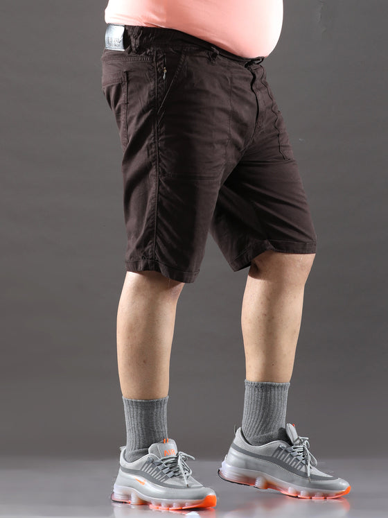 Plus Size Coffee Bean Shorts