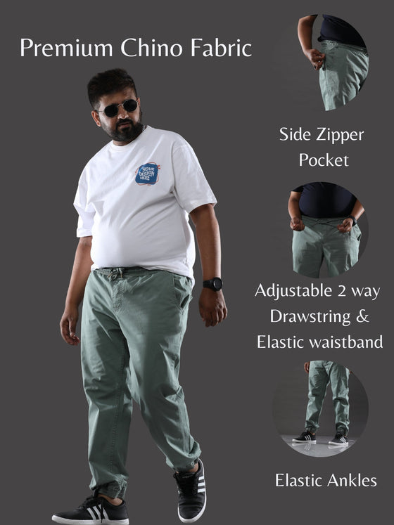 Plus Size Mineral Green Jogger